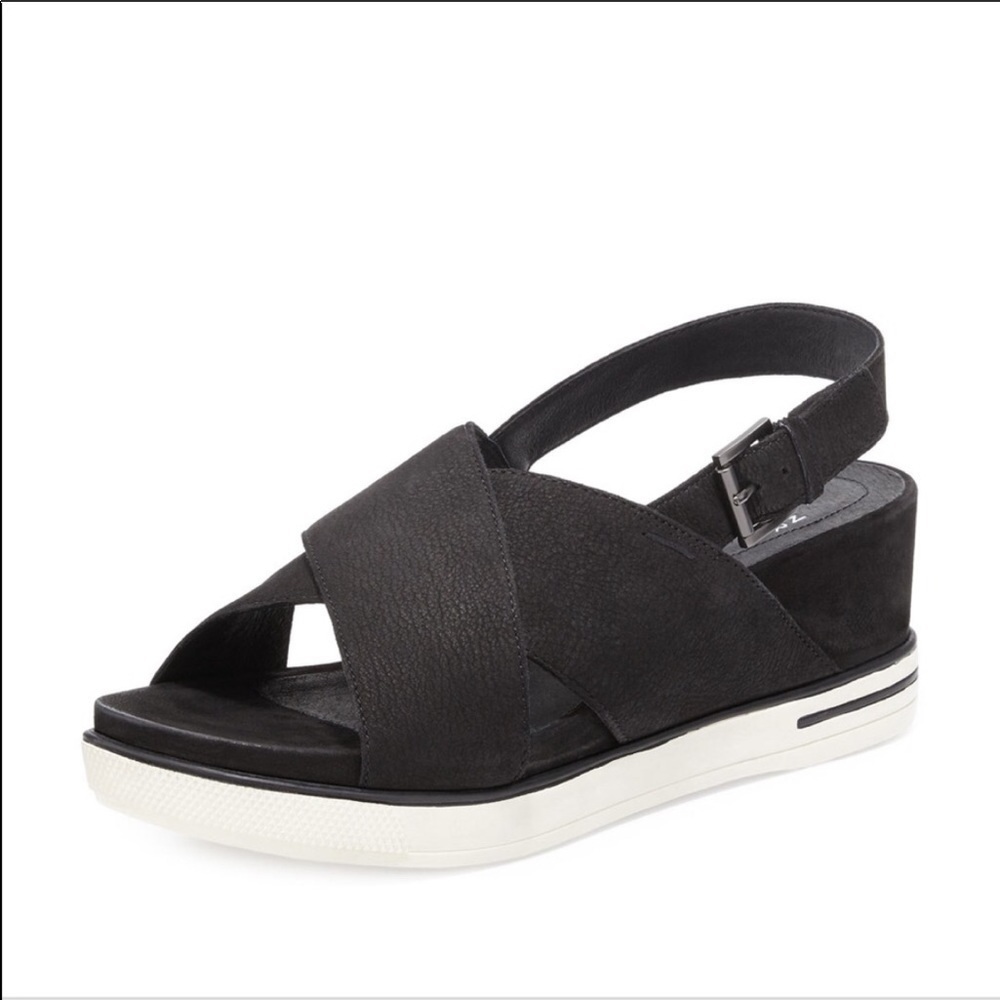 Eileen Fisher “good” crisscross Sandals